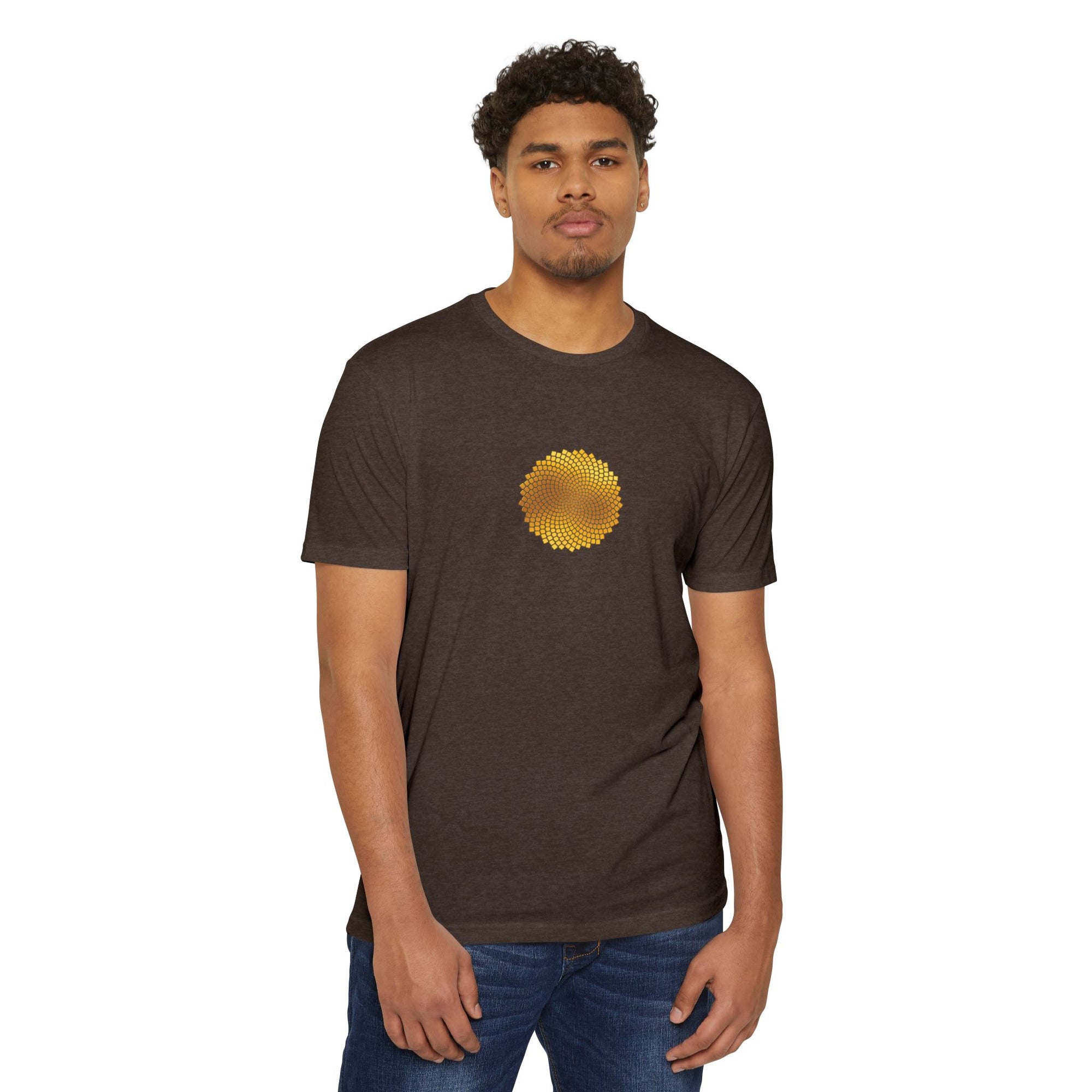 Sunflower Seeds Fibonacci Spirals T-Shirt