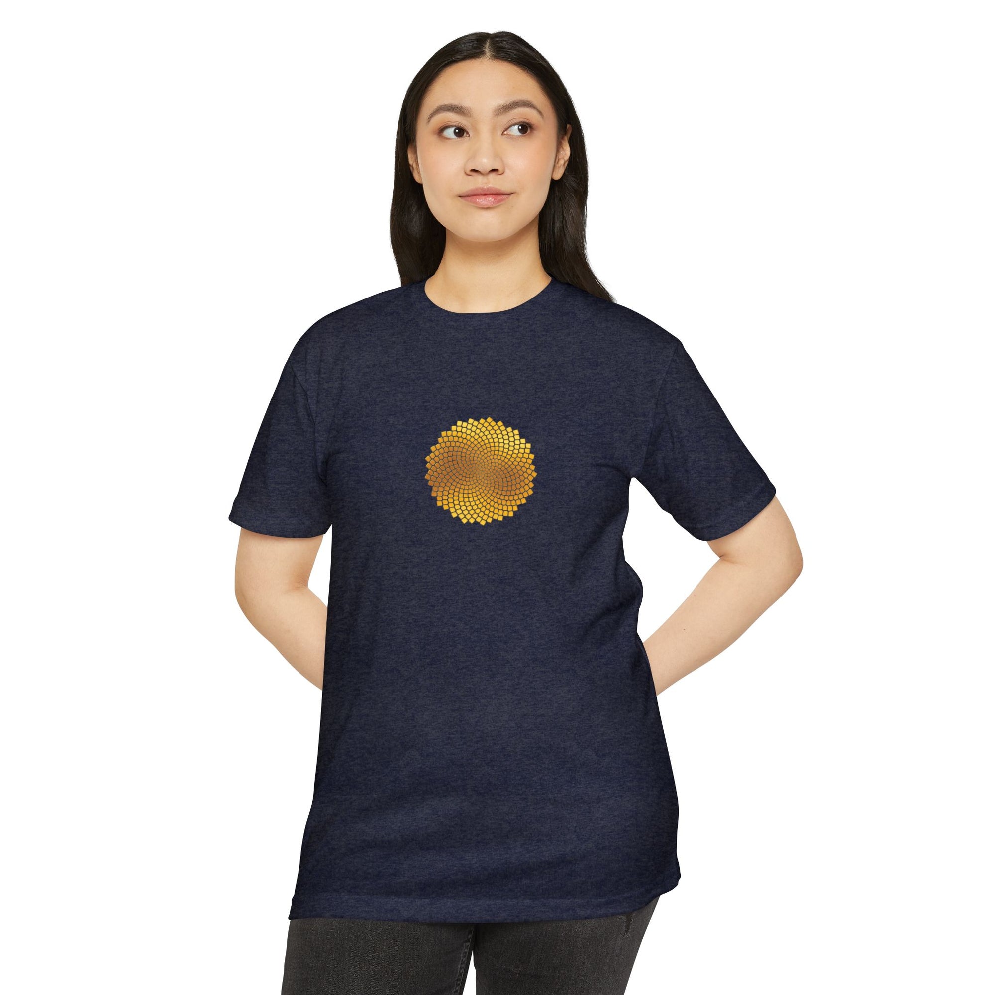 Sunflower Seeds Fibonacci Spirals T-Shirt
