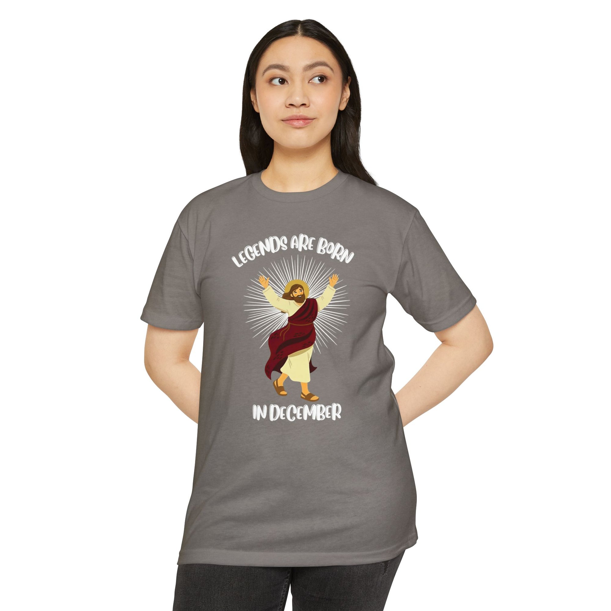 Legends Are Born in December - Birthday & Christmas Tee - Funny Jesus T-Shirt