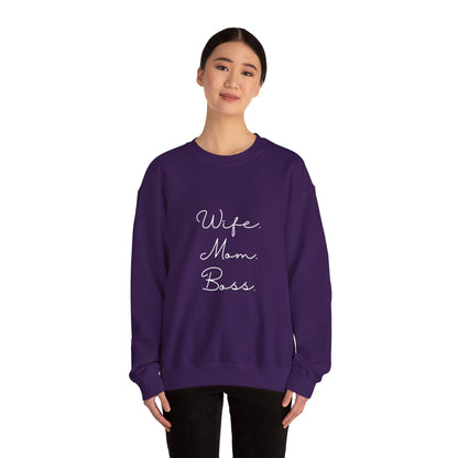 Wife Mom Boss Sweatshirt - Mother's Day Gift