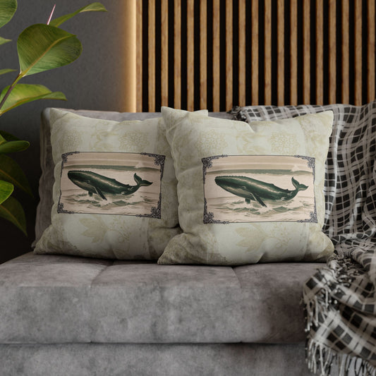 Whale Lovers Vintage Design Pillowcase