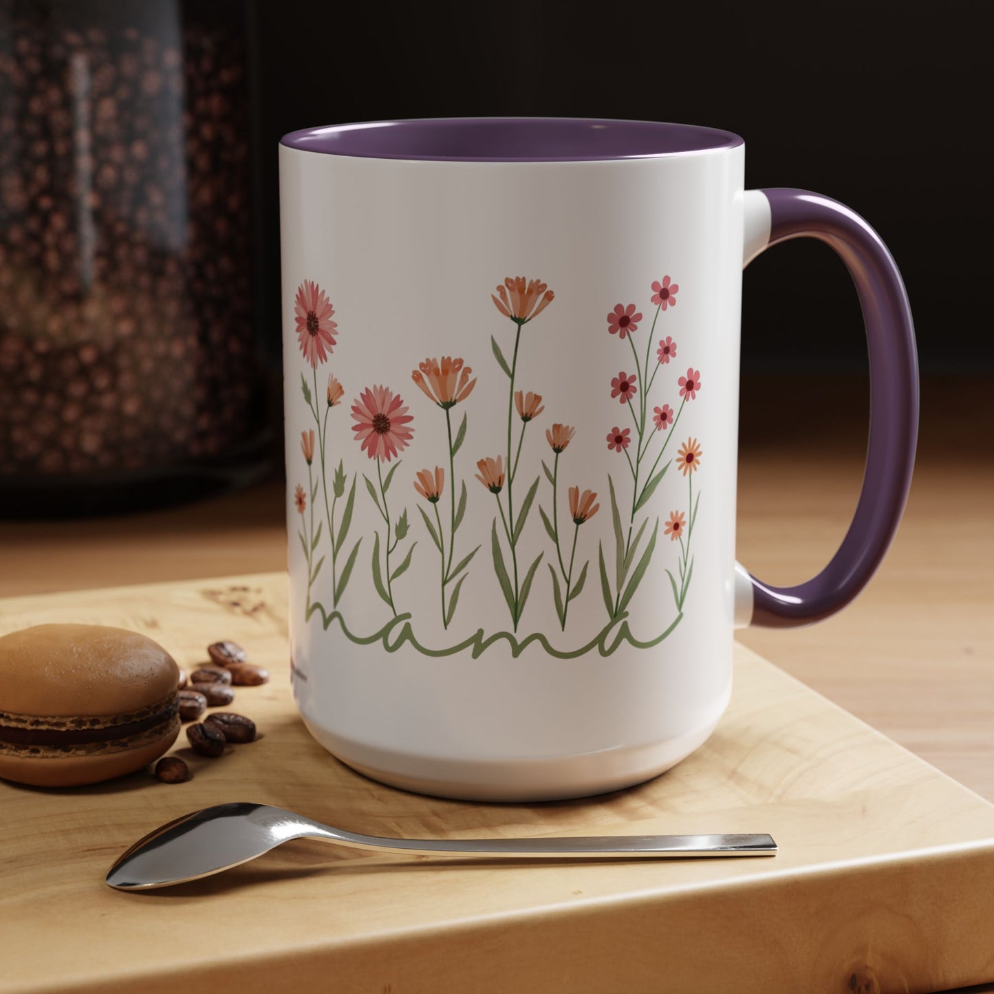 Coffee Mug Minimalist Flowers Mother's Day Gift