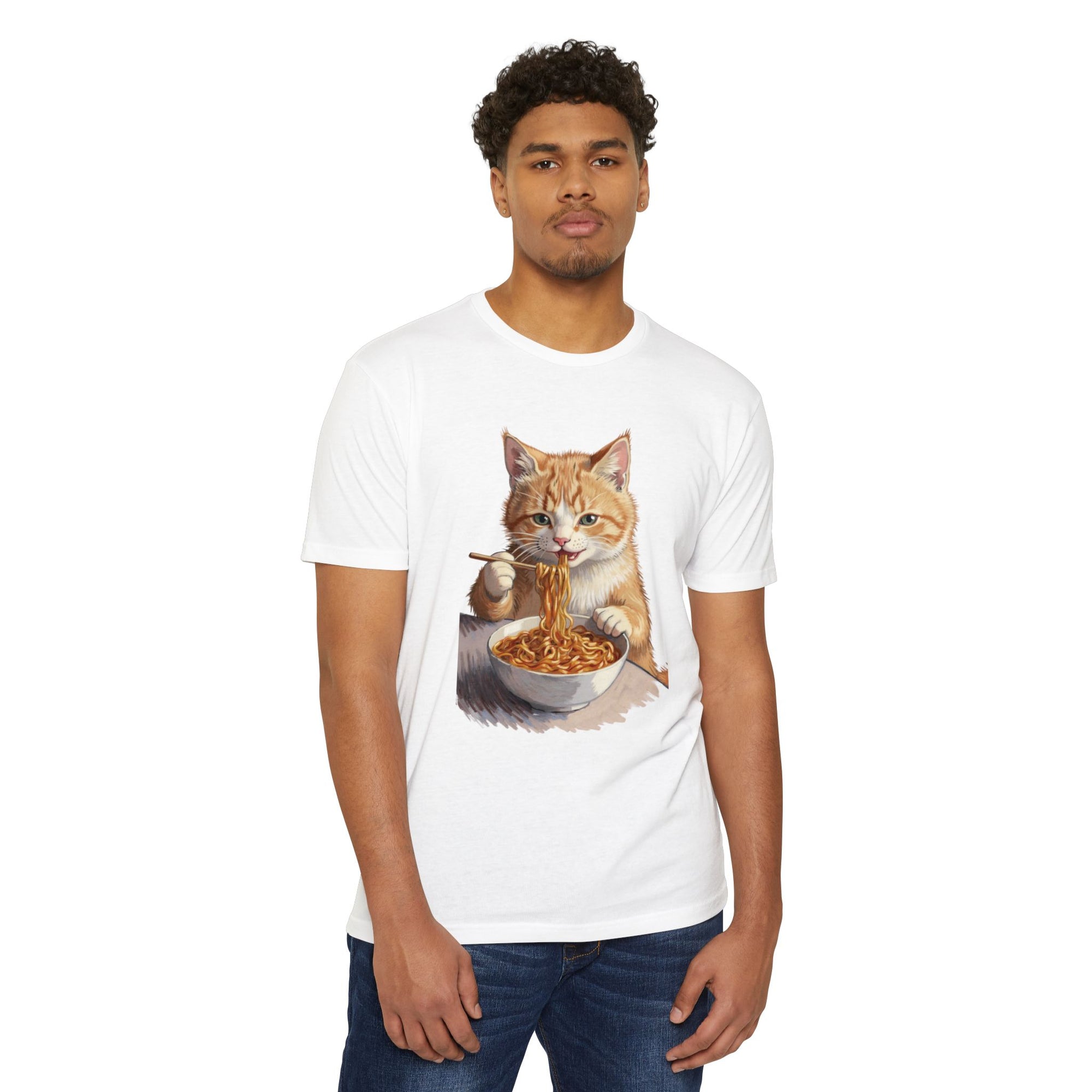 Noodle Cat T-Shirt – Retro Ramen
