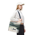 Orca and Sunset Beach Tote Bag