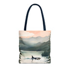 Orca and Sunset Beach Tote Bag