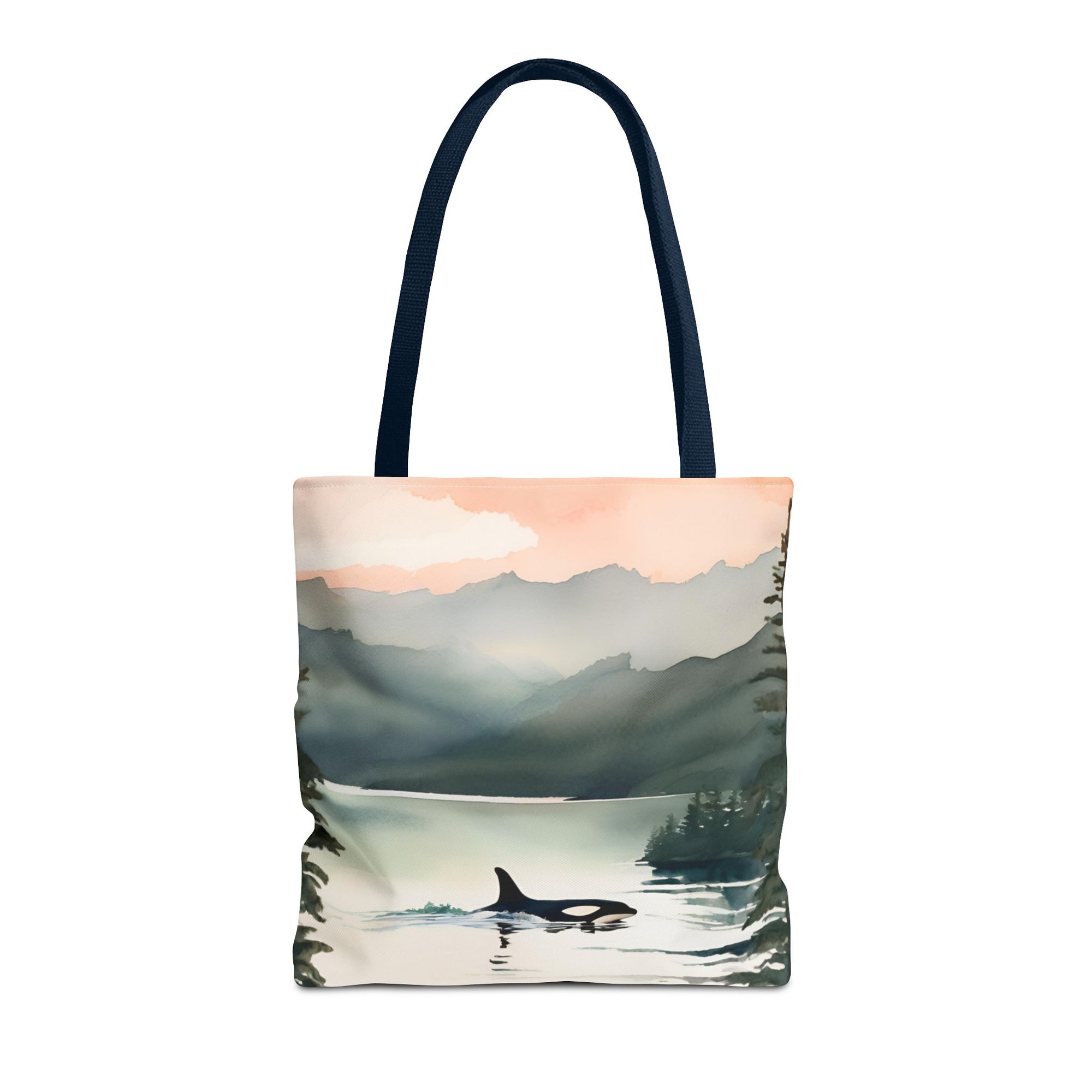 Orca and Sunset Beach Tote Bag