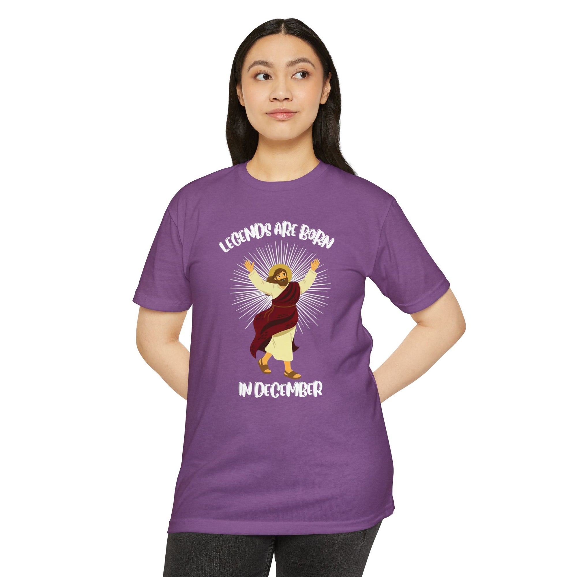 Legends Are Born in December - Birthday & Christmas Tee - Funny Jesus T-Shirt