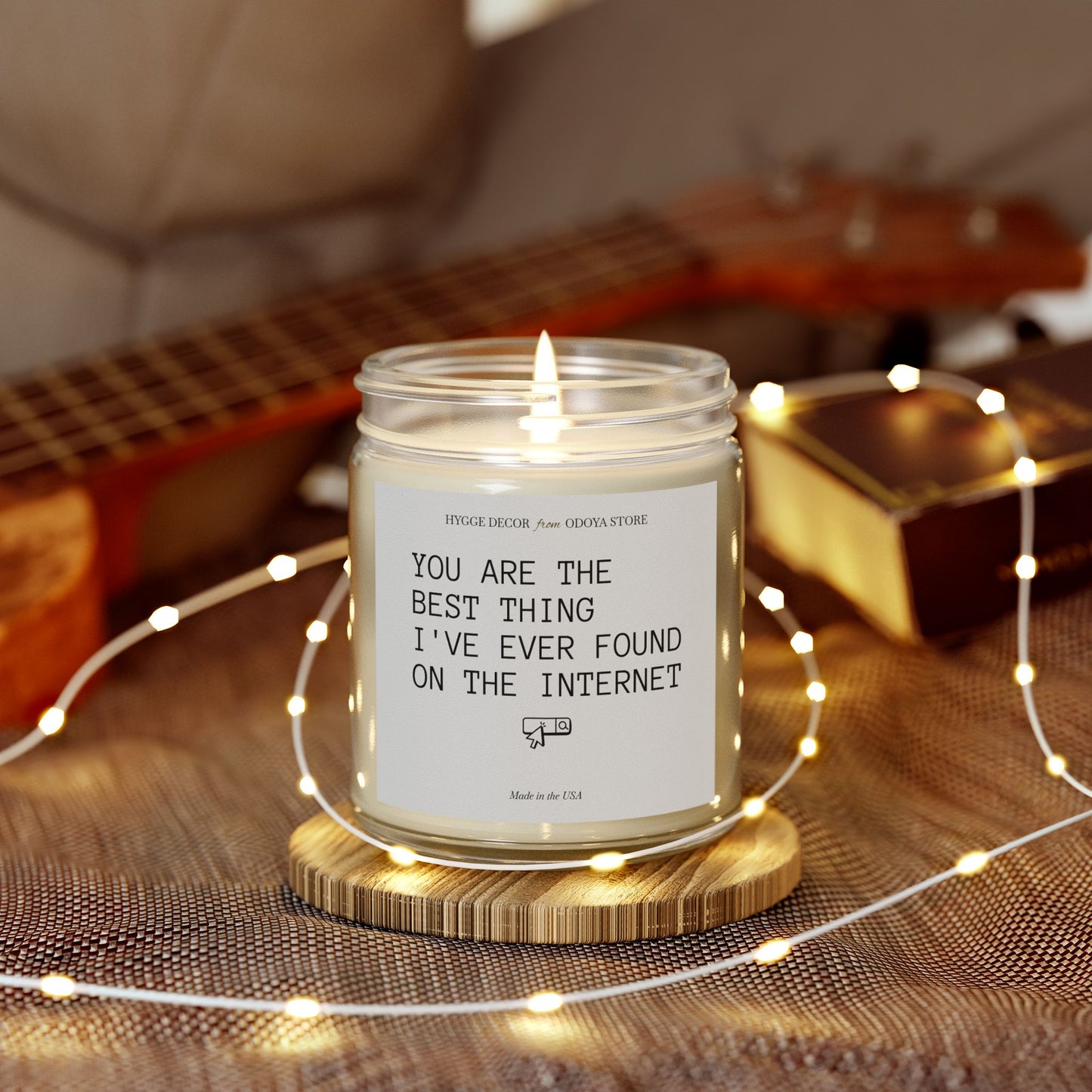 Romantic Scented Candle – ‘Best Thing On the Internet’ – Coconut Apricot Wax