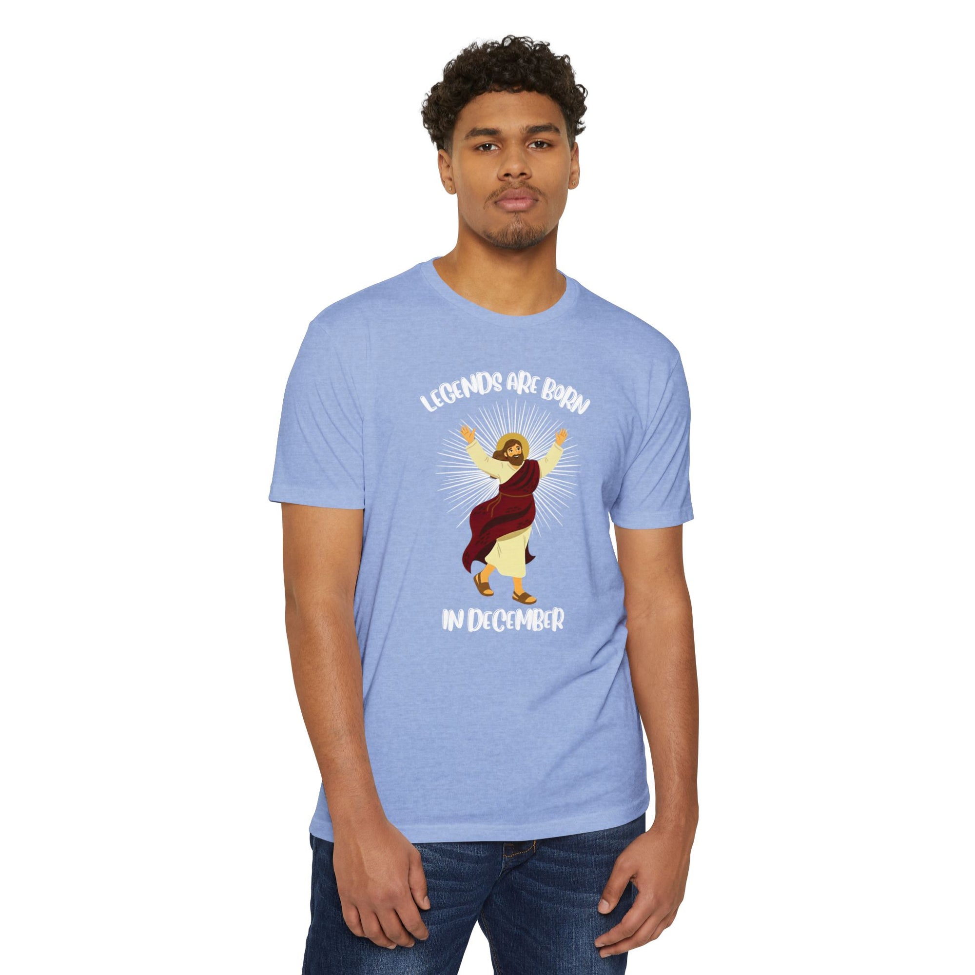 Legends Are Born in December - Birthday & Christmas Tee - Funny Jesus T-Shirt