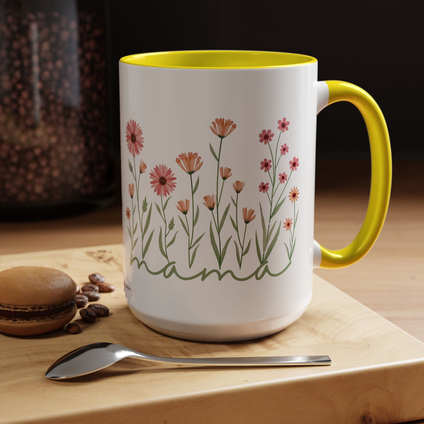 Coffee Mug Minimalist Flowers Mother's Day Gift