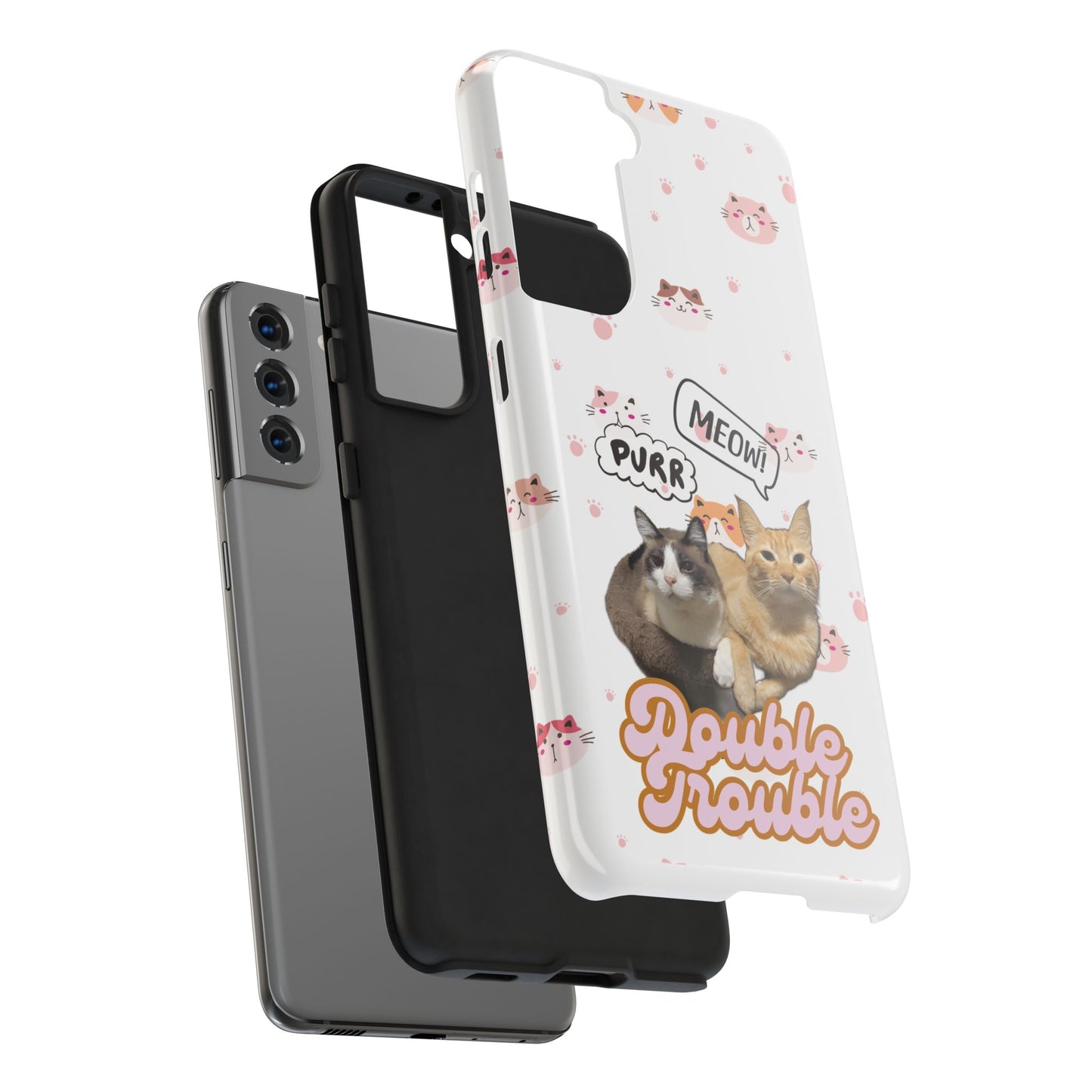 Phone Cases - Cat lovers - White Design