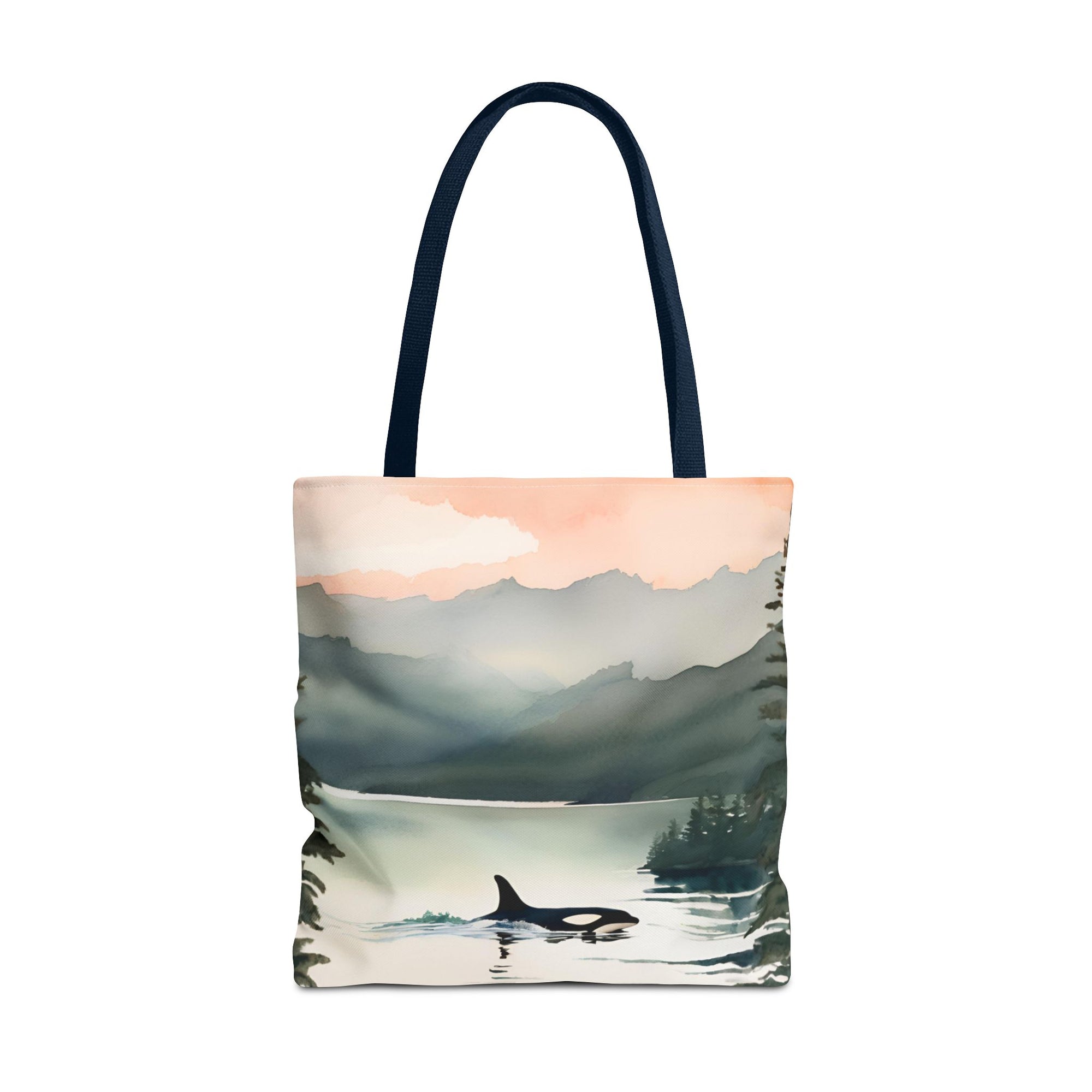 Orca and Sunset Beach Tote Bag