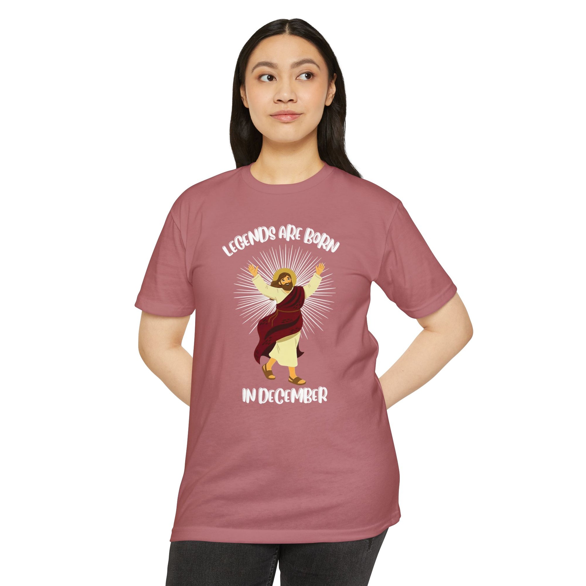 Legends Are Born in December - Birthday & Christmas Tee - Funny Jesus T-Shirt