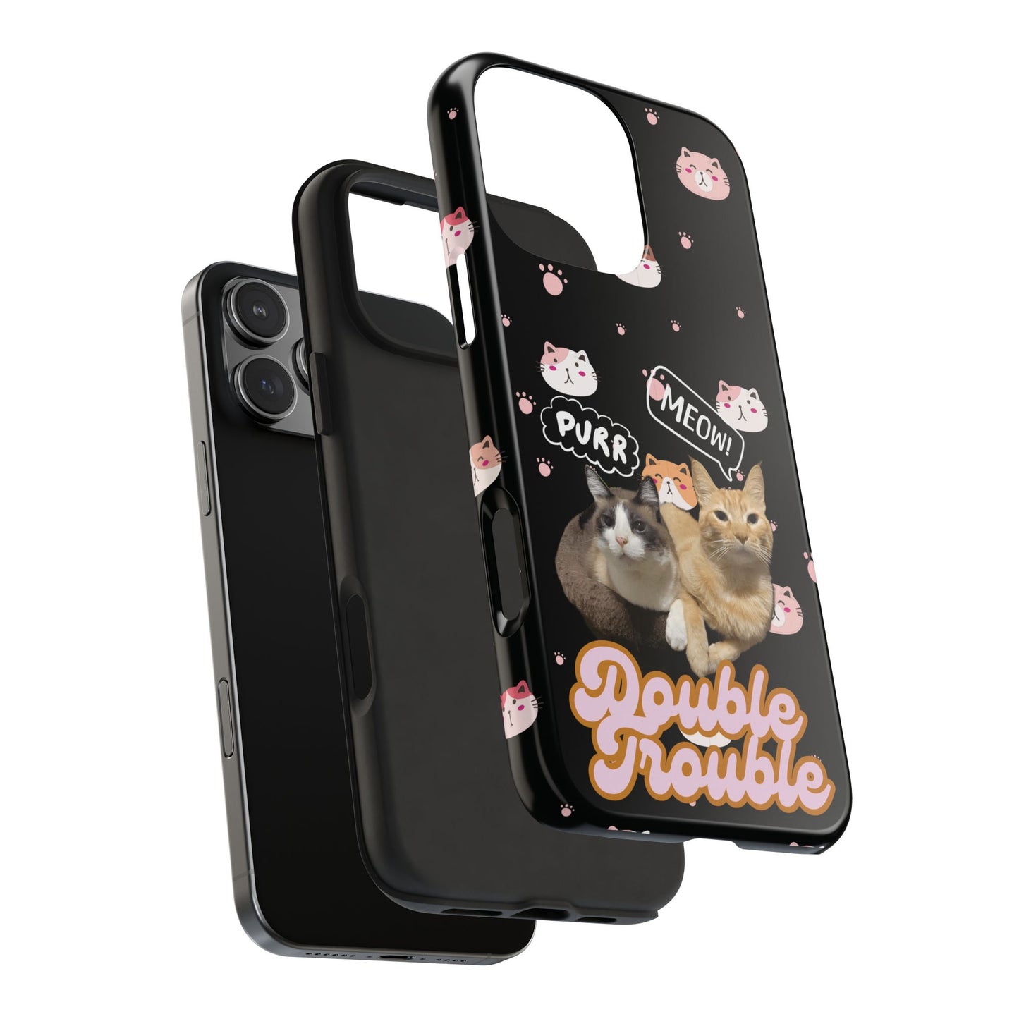 Phone Cases - Cat lovers - Black Design