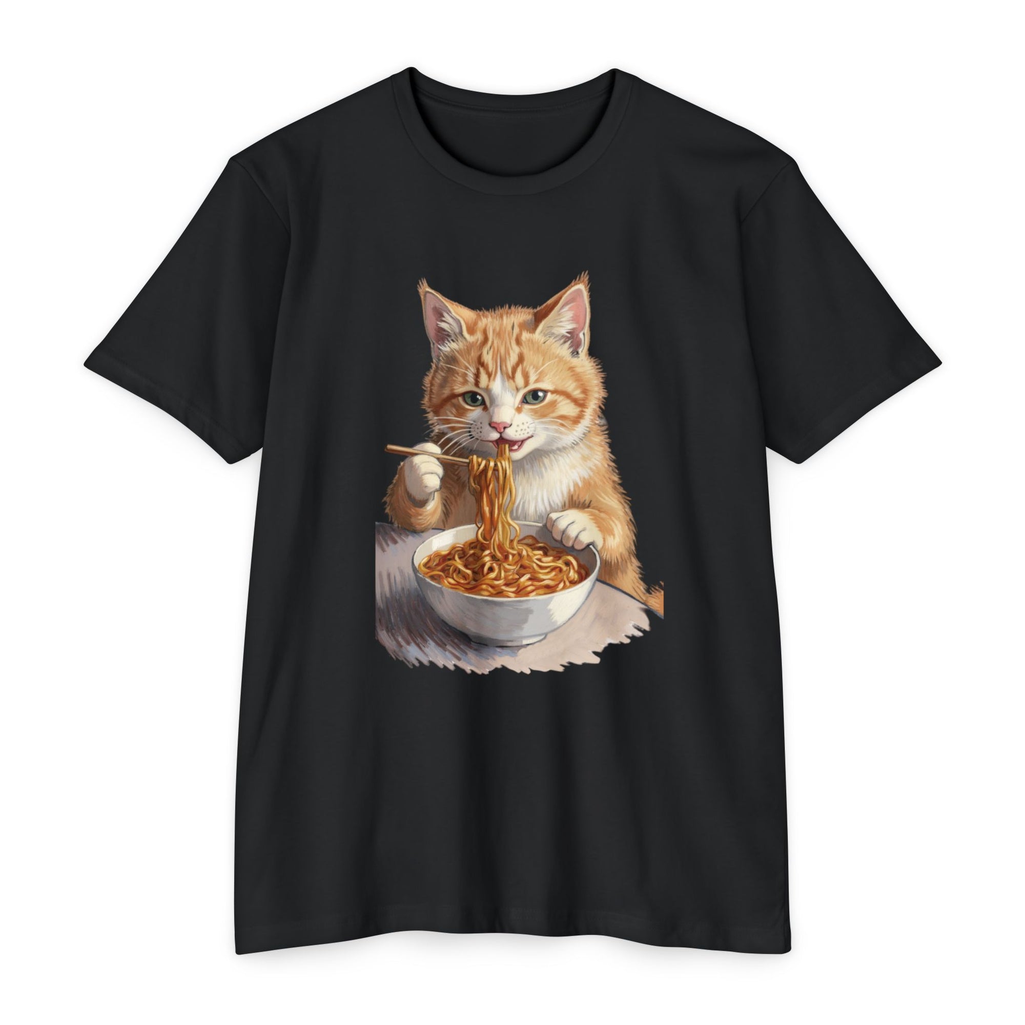 Noodle Cat T-Shirt – Retro Ramen