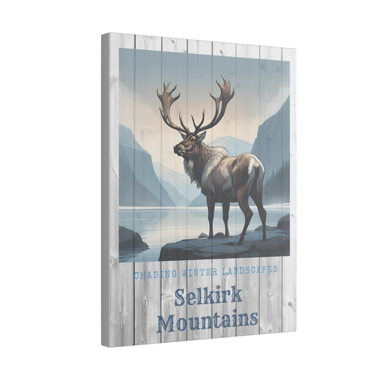 Canvas Print - Selkirk Mountains Winter Landscape (Multi-Size)