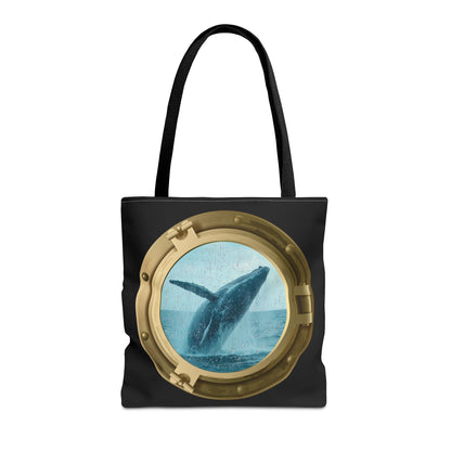 Whale Breaching Tote Bag