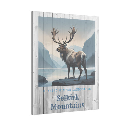 Canvas Print - Selkirk Mountains Winter Landscape (Multi-Size)