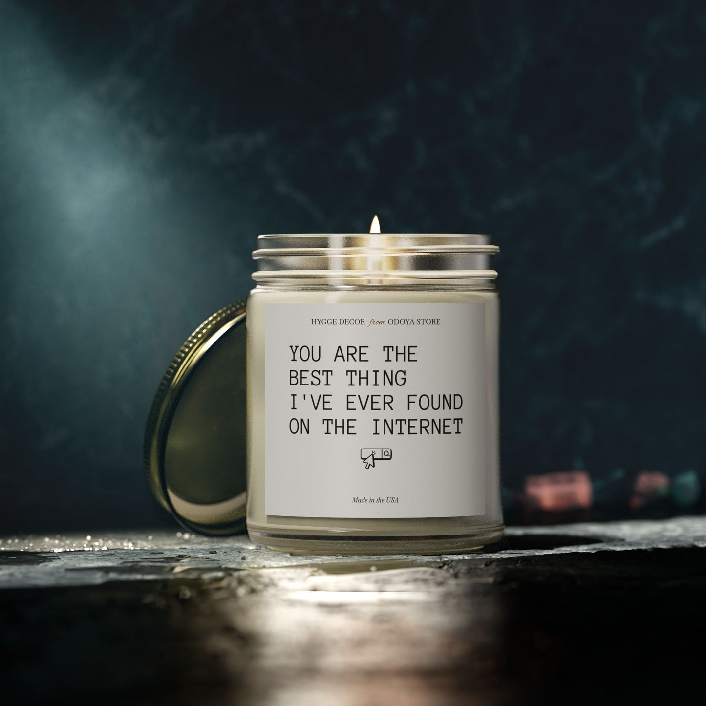 Romantic Scented Candle – ‘Best Thing On the Internet’ – Coconut Apricot Wax