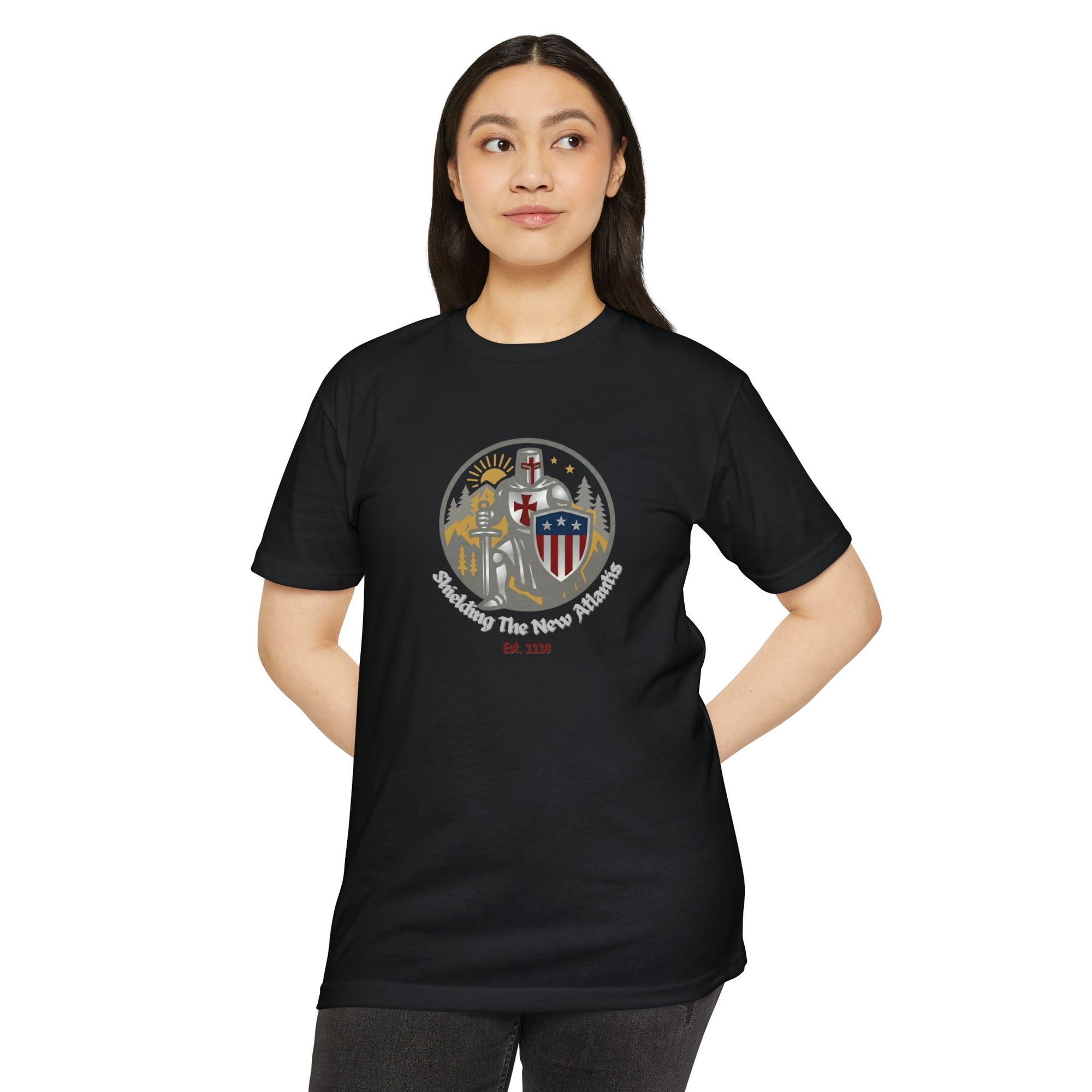 Shielding Templars T-Shirt - Guardians of New Atlantis