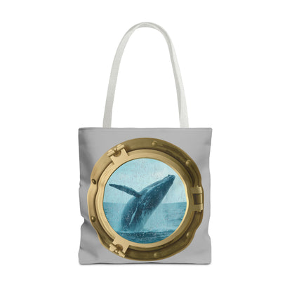 Whale Breaching Tote Bag