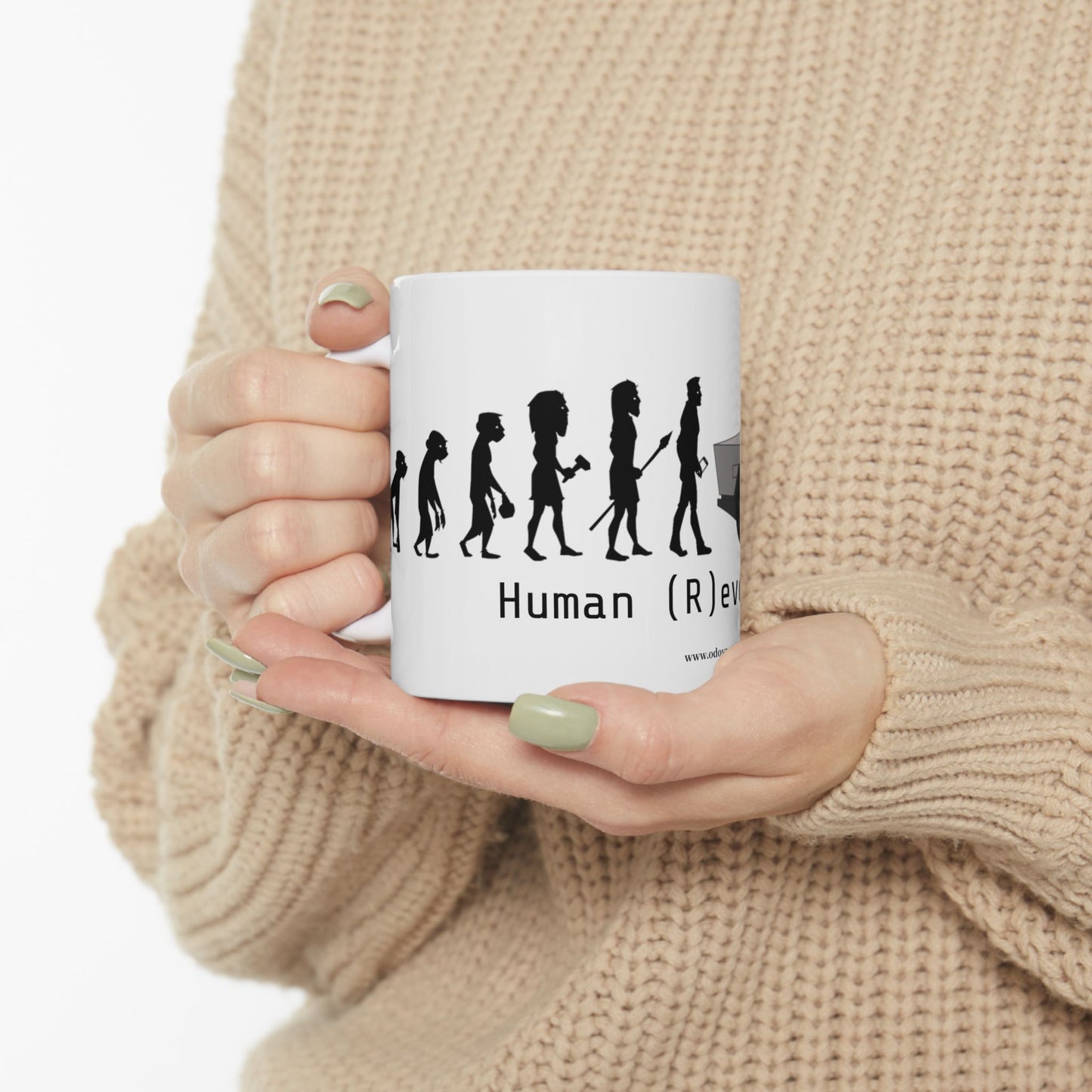 Meme mug Human Evolution - Geeks and tech lovers gift