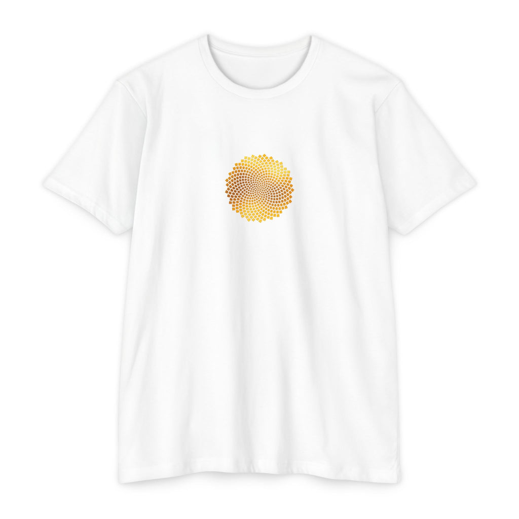 Sunflower Seeds Fibonacci Spirals T-Shirt
