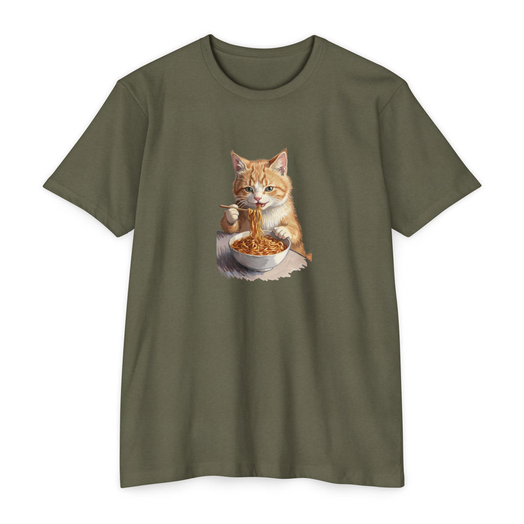 Alien Cat Noodle T-Shirt – Retro Ramen