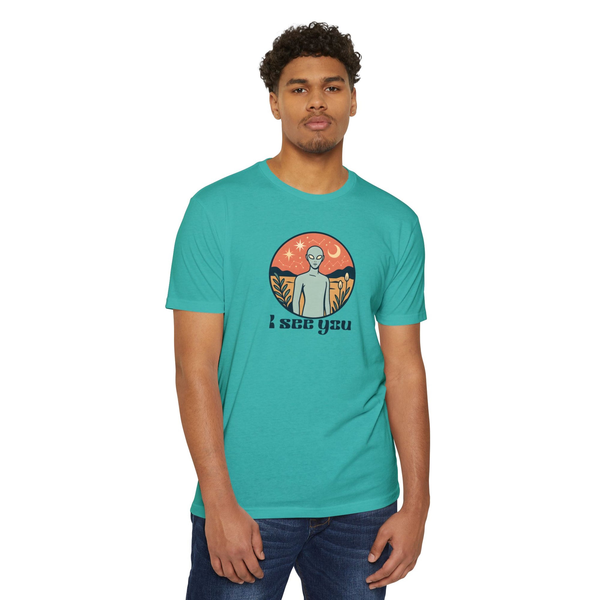 I See You Alien T-Shirt  Funny E.T. UFO UAP Graphic Tee