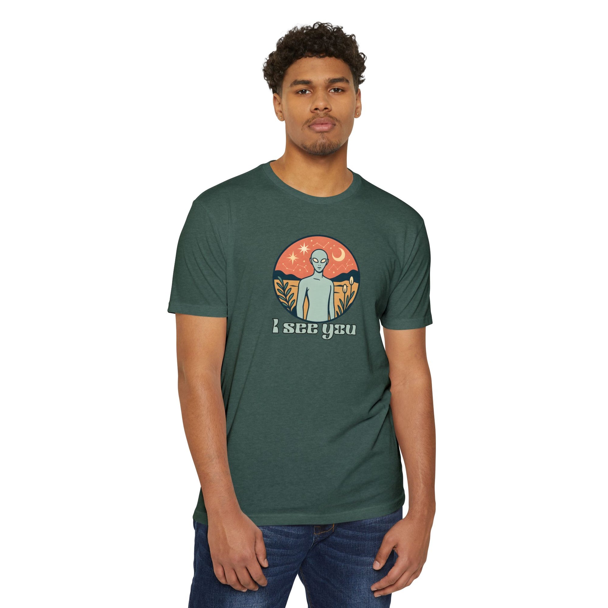 I See You Alien T-Shirt  Funny E.T. UFO UAP Graphic Tee