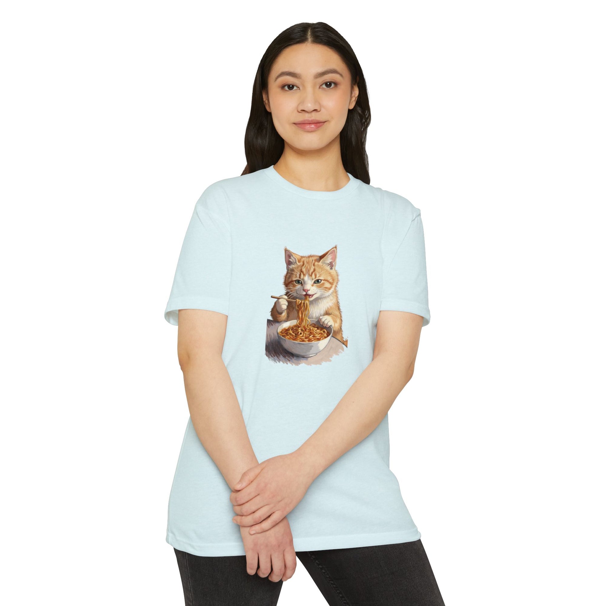 Alien Cat Noodle T-Shirt – Retro Ramen
