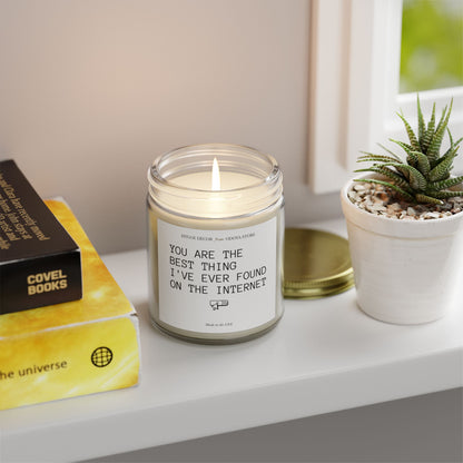 Romantic Scented Candle – ‘Best Thing On the Internet’ – Coconut Apricot Wax