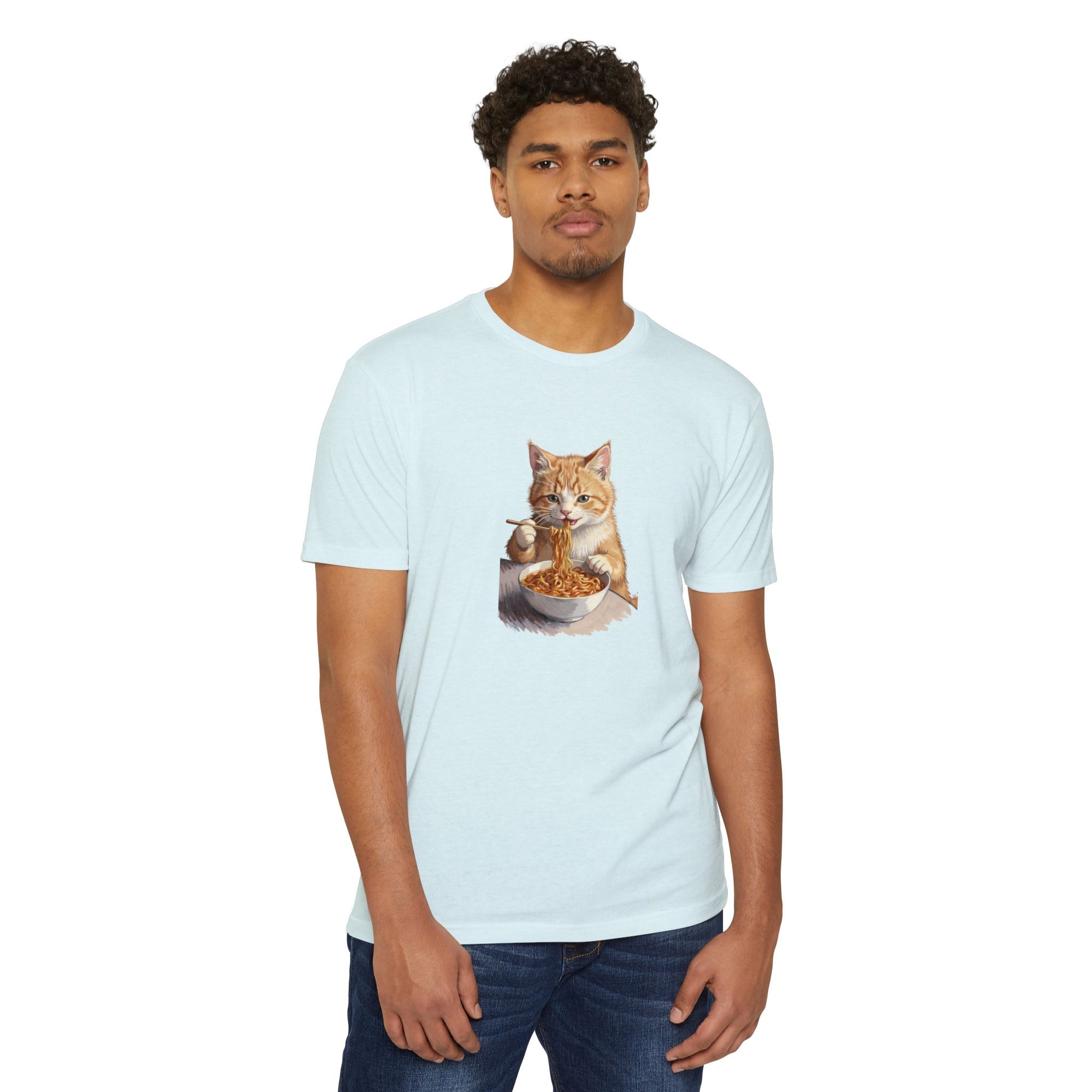 Alien Cat Noodle T-Shirt – Retro Ramen