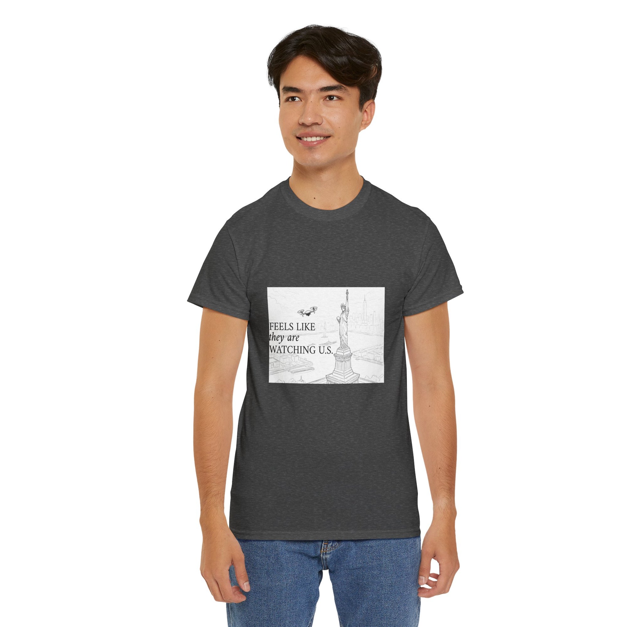 Feels Like They Are Watching US - Drones over NYC T-shirt