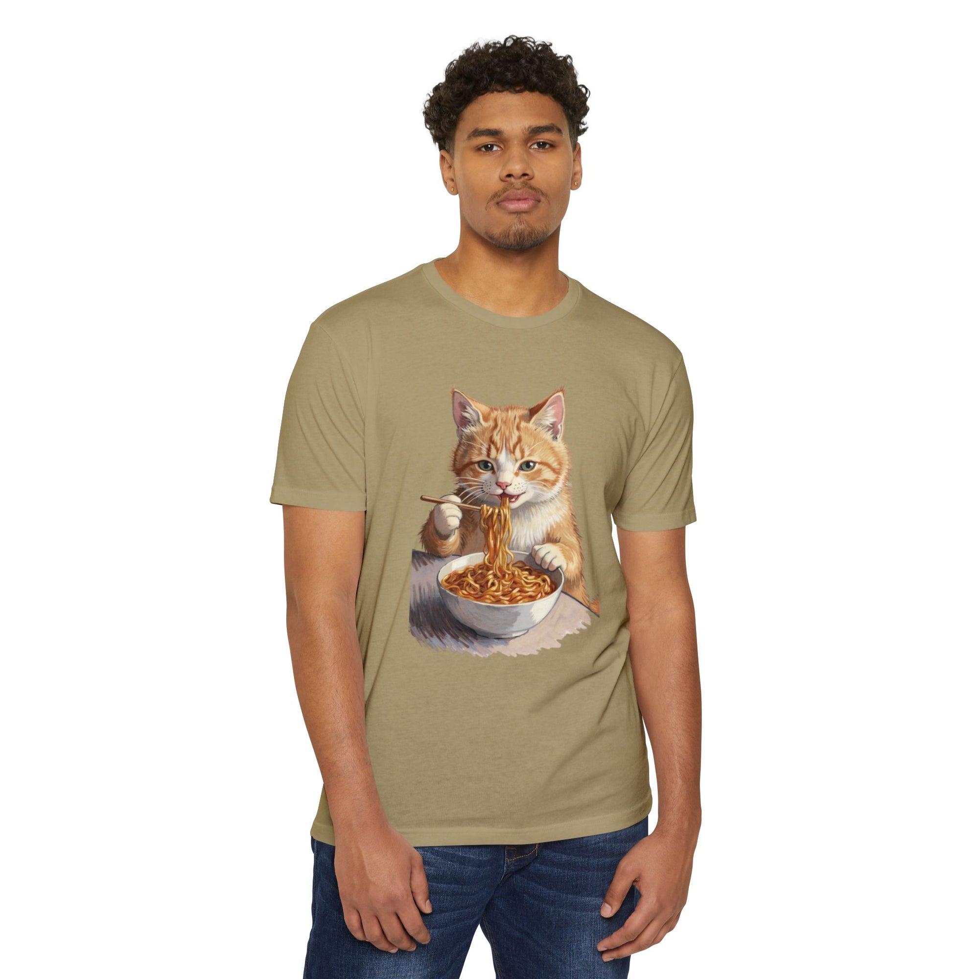 Noodle Cat T-Shirt – Retro Ramen