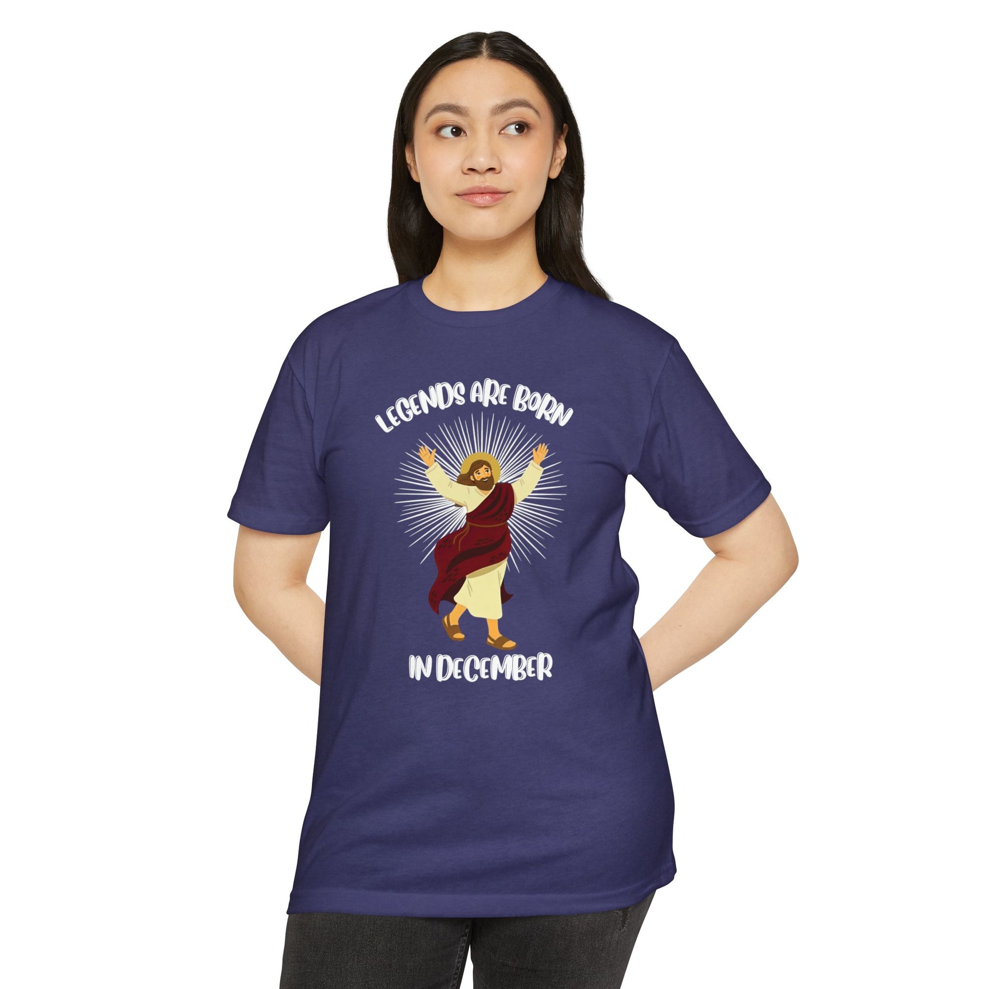 Legends Are Born in December - Birthday & Christmas Tee - Funny Jesus T-Shirt