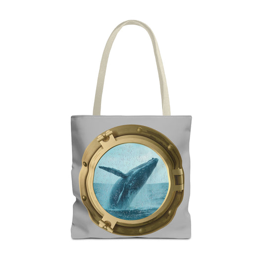 Whale Breaching Tote Bag