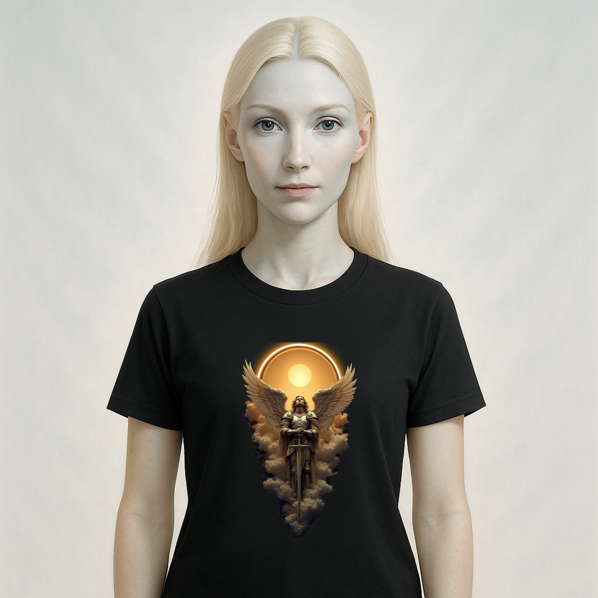 Celestial Warrior Saint Michael the Archangel T-Shirt