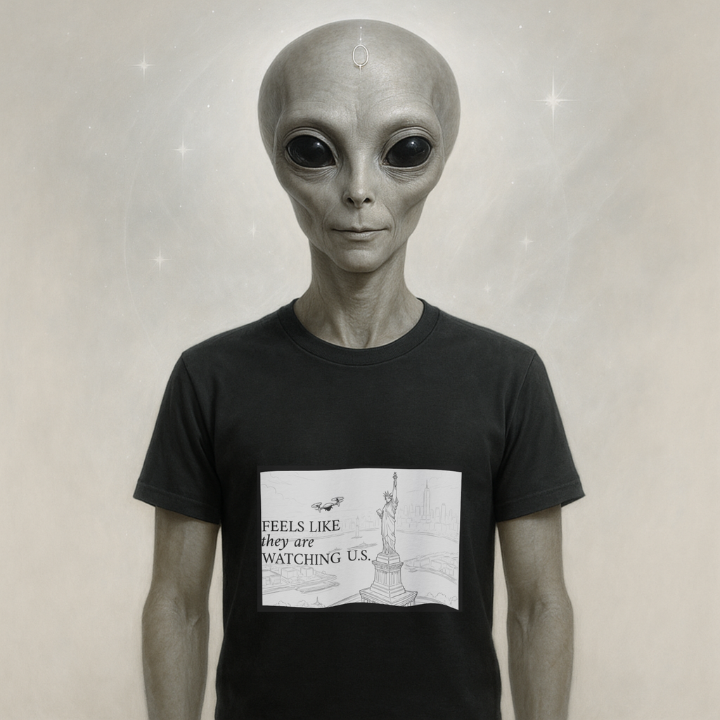 Feels Like They Are Watching US - Drones over NYC T-shirt