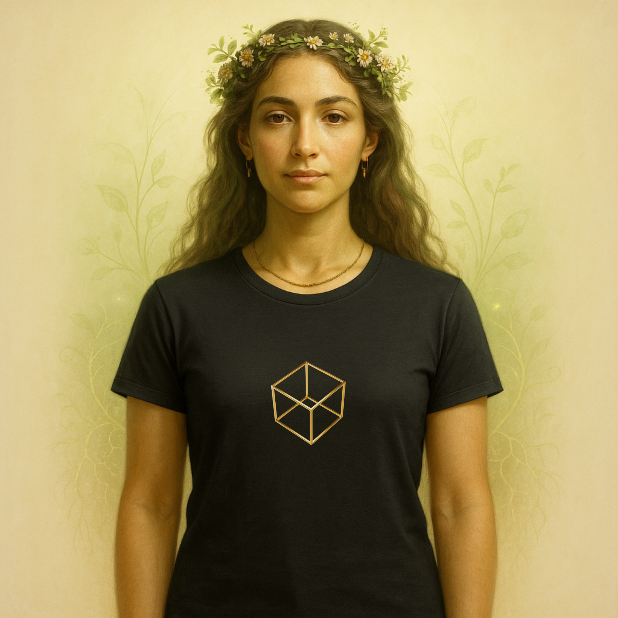 Hexahedron or Cube - Element of Earth T-Shirt