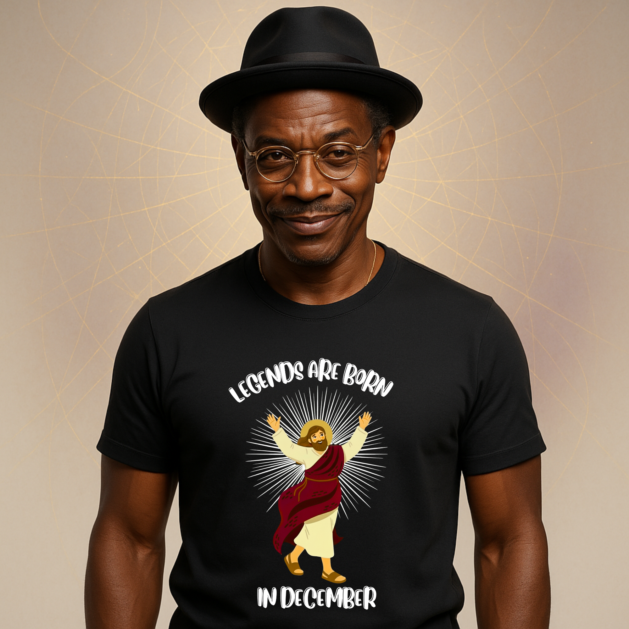 Legends Are Born in December - Birthday & Christmas Tee - Funny Jesus T-Shirt