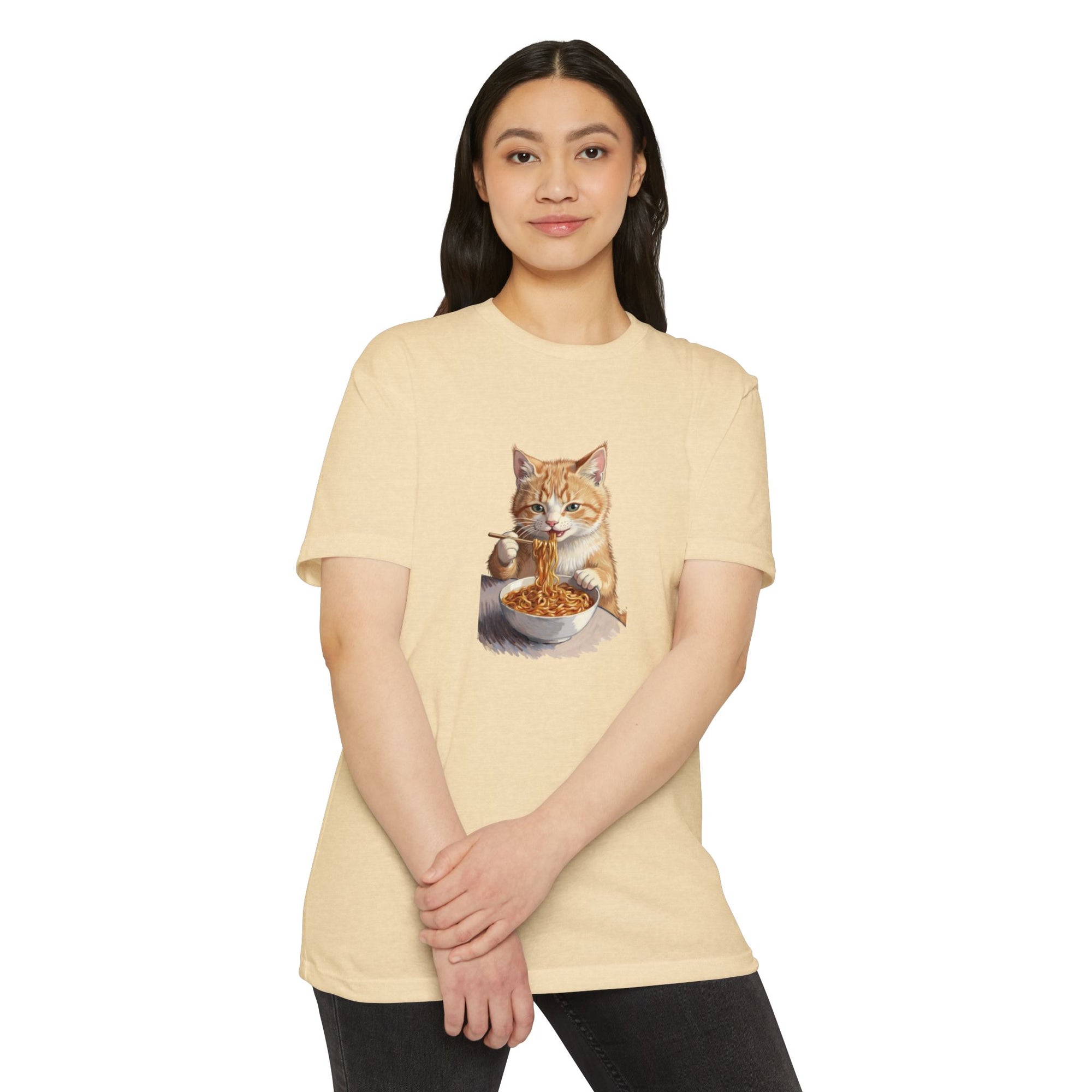 Alien Cat Noodle T-Shirt – Retro Ramen