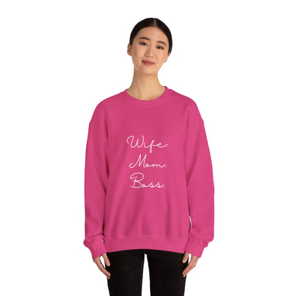Wife Mom Boss Sweatshirt - Mother's Day Gift