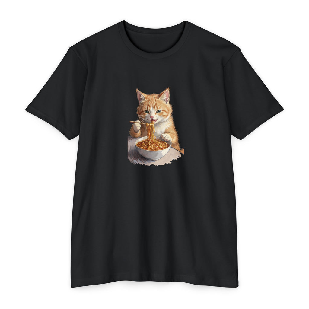 Alien Cat Noodle T-Shirt – Retro Ramen