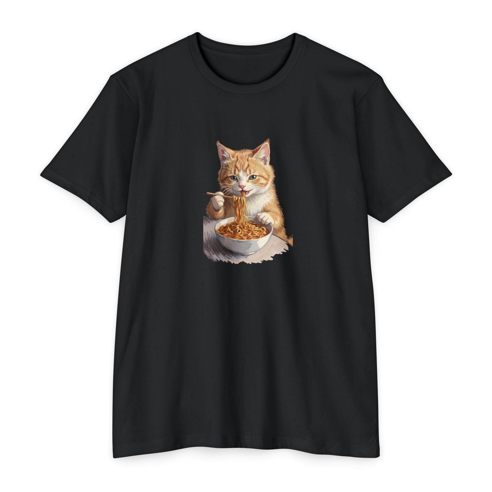 Alien Cat Noodle T-Shirt – Retro Ramen
