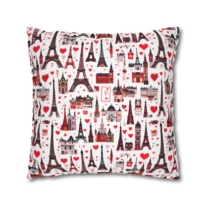 Paris Style Pillowcase  - Red Romance