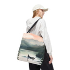 Orca and Sunset Beach Tote Bag