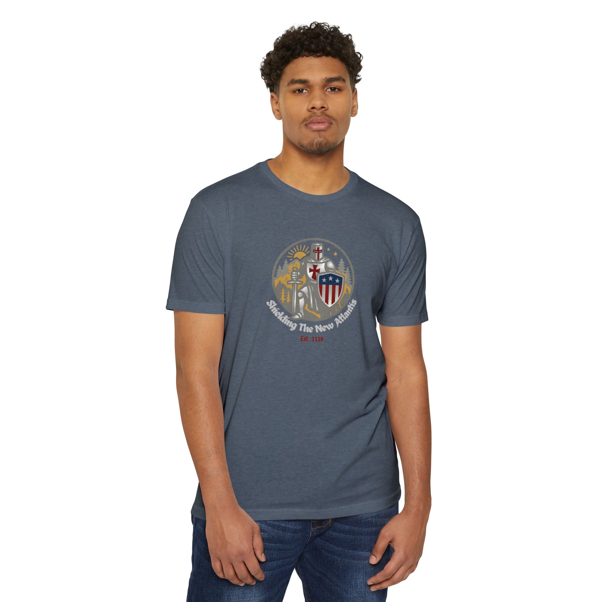 Shielding Templars T-Shirt - Guardians of New Atlantis