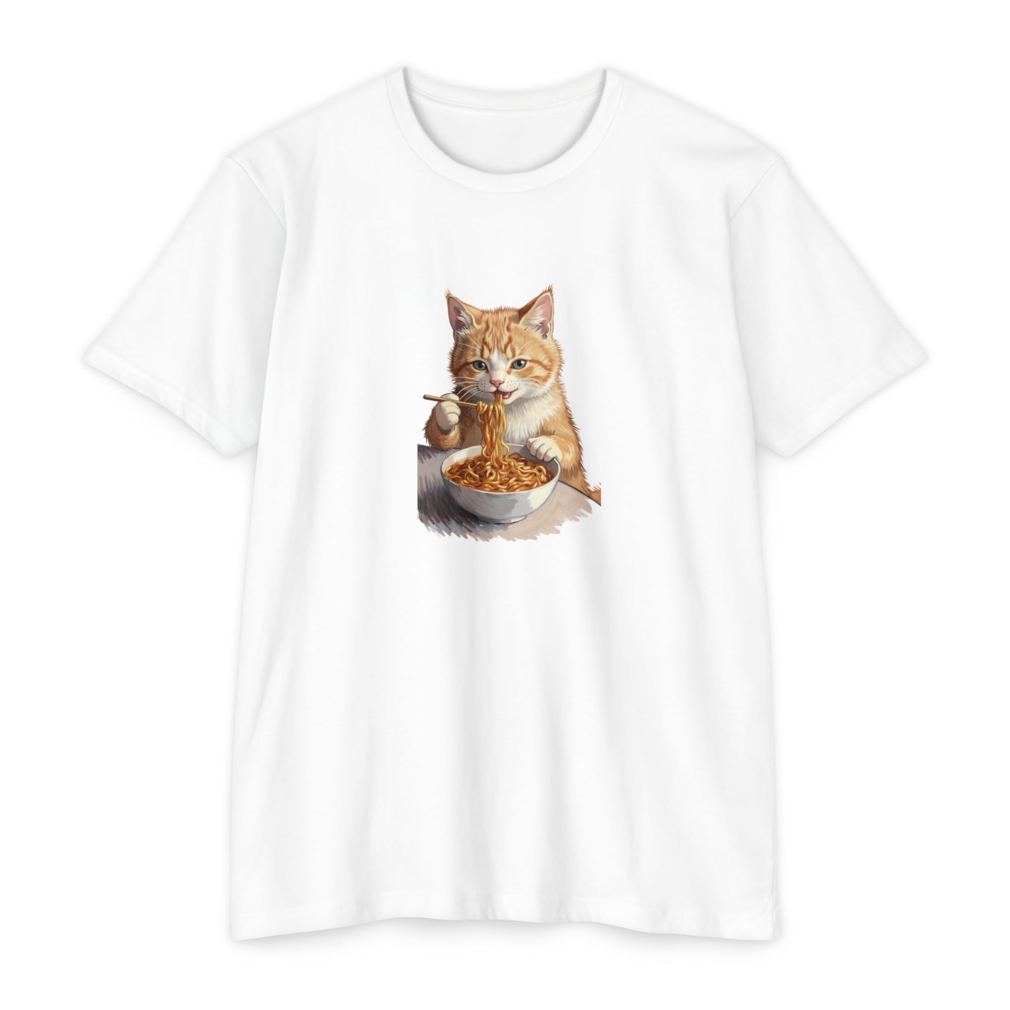 Alien Cat Noodle T-Shirt – Retro Ramen