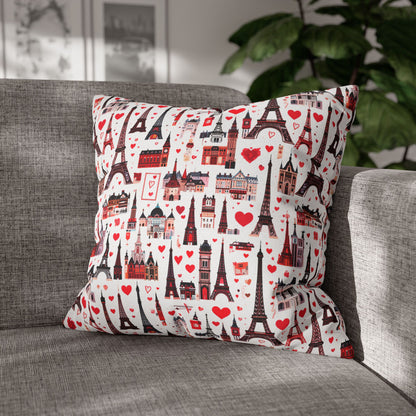 Paris Style Pillowcase  - Red Romance